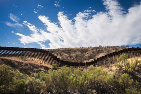 A section of the border fence in Nogales, Arizona