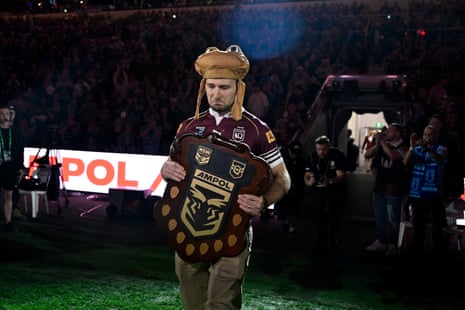 Jai Arrow delivers the State of Origin Shield.