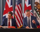 California governor ‘a loser’, says Trump as state signs green energy deal with UK