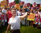 Polls open in Greater Manchester mayoral byelection overshadowed by new PM and Farage’s antics