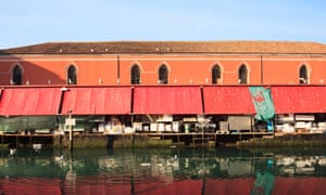 View of fisher market in Chioggia in the Venice lagoon