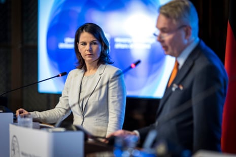 Annalena Baerbock and Pekka Haavisto in Helsinki