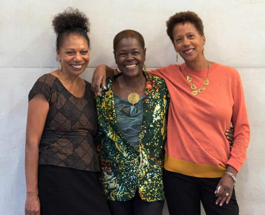 Beverley Bryan (centre) with her co-authors of The Heart of the Race, Stella Dadzie (left) and Suzanne Scafe.