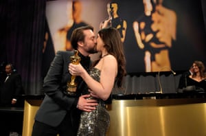 Best supporting actor Kieran Culkin misses partner Jazz Charton at the Governors Ball