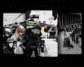 Police use less lethal weapons