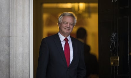 David Davis leaves Downing Street after being appointed Brexit secretary