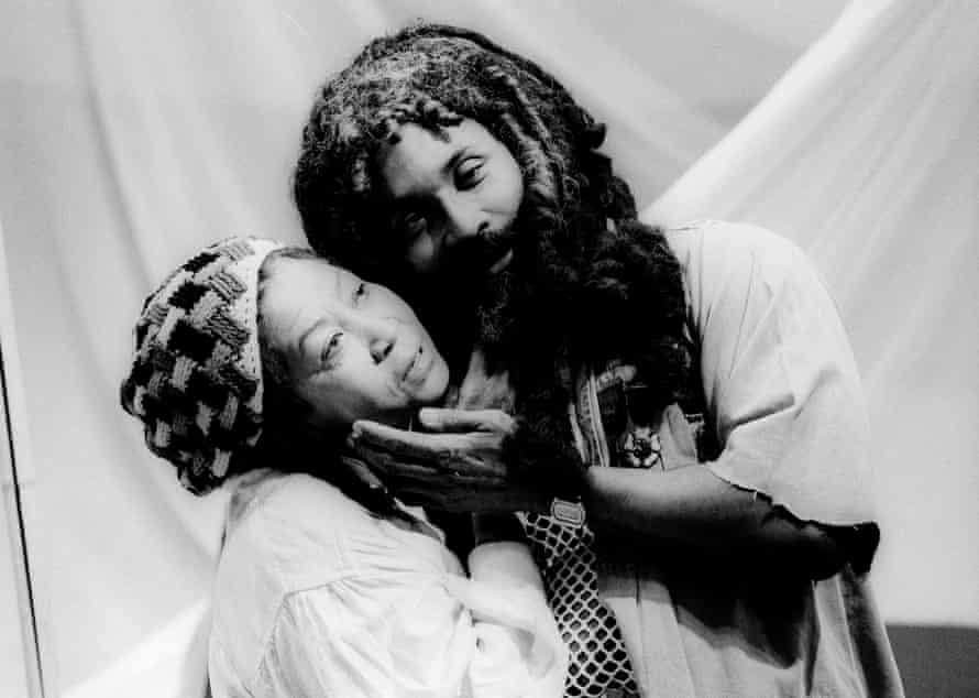 Mona Hammond and Jason Rose successful  O Babylon! The Musical astatine  Riverside Studios, London, directed by Yvonne Brewster, successful  1988.