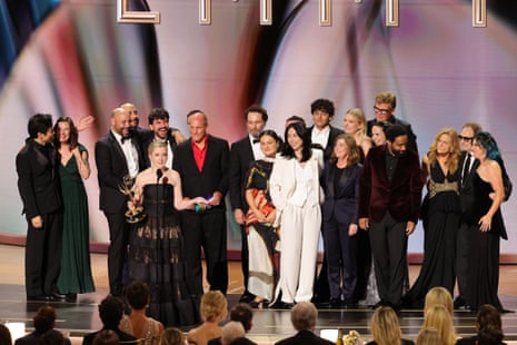 Katie Dippold with cast and crew