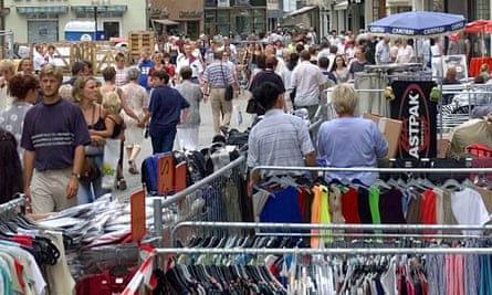 Shoppers in Saxony-Anhalt. Bargain hunting has been listed as a national trait.