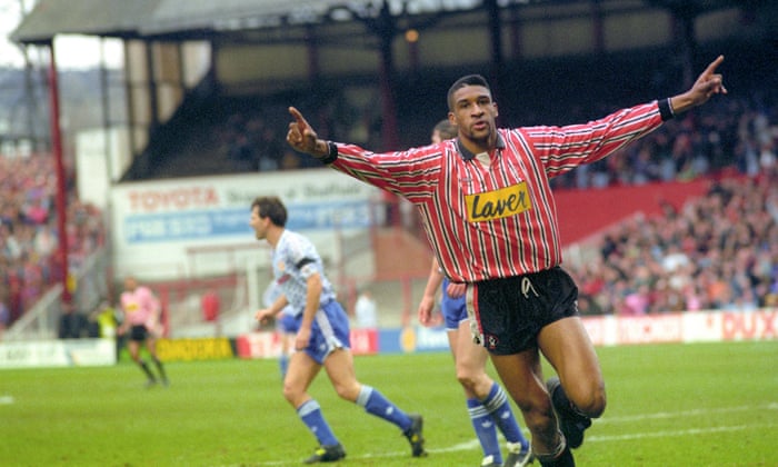 Brian Deane in 1992, the year football was discovered.