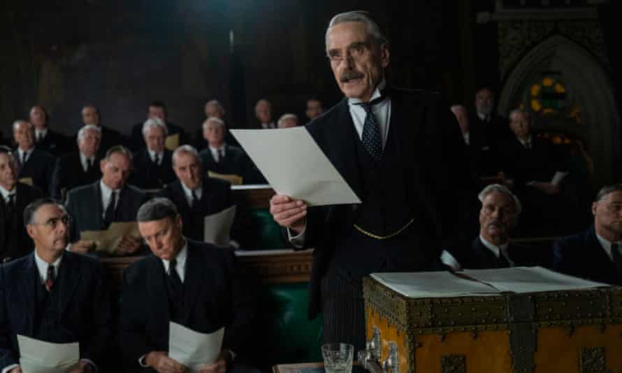 Jeremy Irons as Neville Chamberlain in Munich – Edge of War.