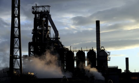 The Port Talbot steelworks in south Wales