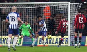 Harry Wilson powers in the opening goal for Bournemouth.