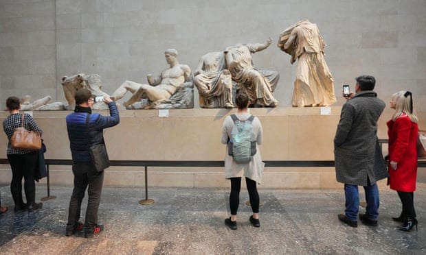 Photo of Parthenon marbles in British Museum