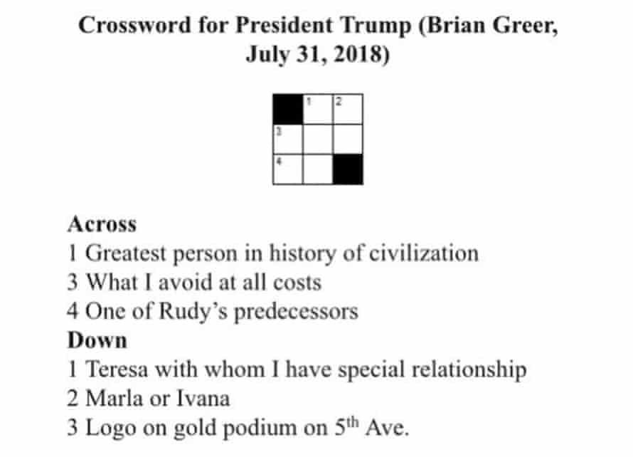 crossword roundup donald trump in nine squares crosswords the guardian