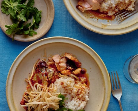 Georgina Hayden's gochujang butter salmon.