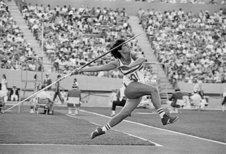 Fatima Whitbread the Commonwealth Games in Edmonton, Canada, in 1978