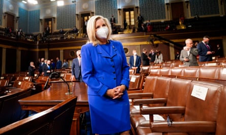 Liz Cheney, the party’s number three in the House of Representatives, is set to be ousted this week after urging colleagues to renounce the ‘cult of personality’.