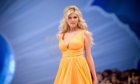 Kate Upton on the catwalk in 2012