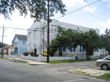 an exterior view of a church