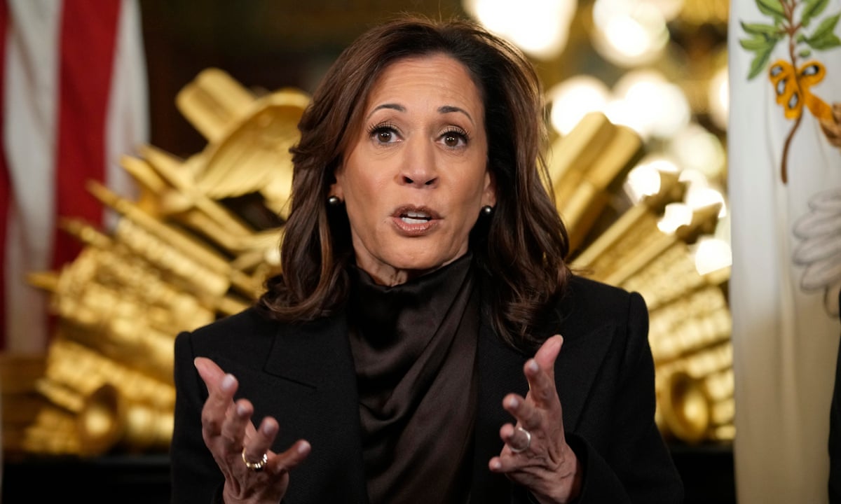 Kamala Harris to step back into spotlight to give sharp critique of Trump | Kamala Harris | The Guardian