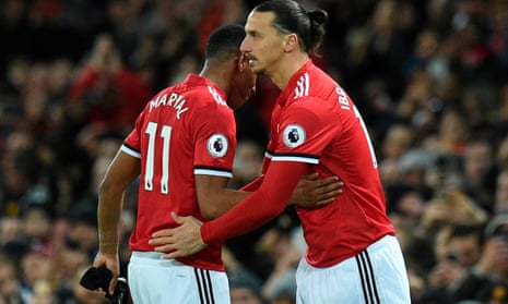 Zlatan Ibrahimovic replaces Anthony Martial to make his return from injury