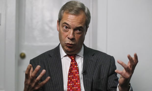Farage said: ‘No longer do we have a president who says that we’re at the back of the line.’