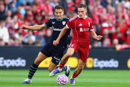 Florian Wirtz successful pre-season action for Liverpool.