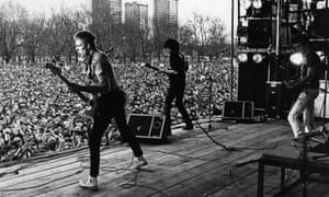 The Clash perform at the 1978 Rock Against Racism carnival in Victoria Park, Hackney.