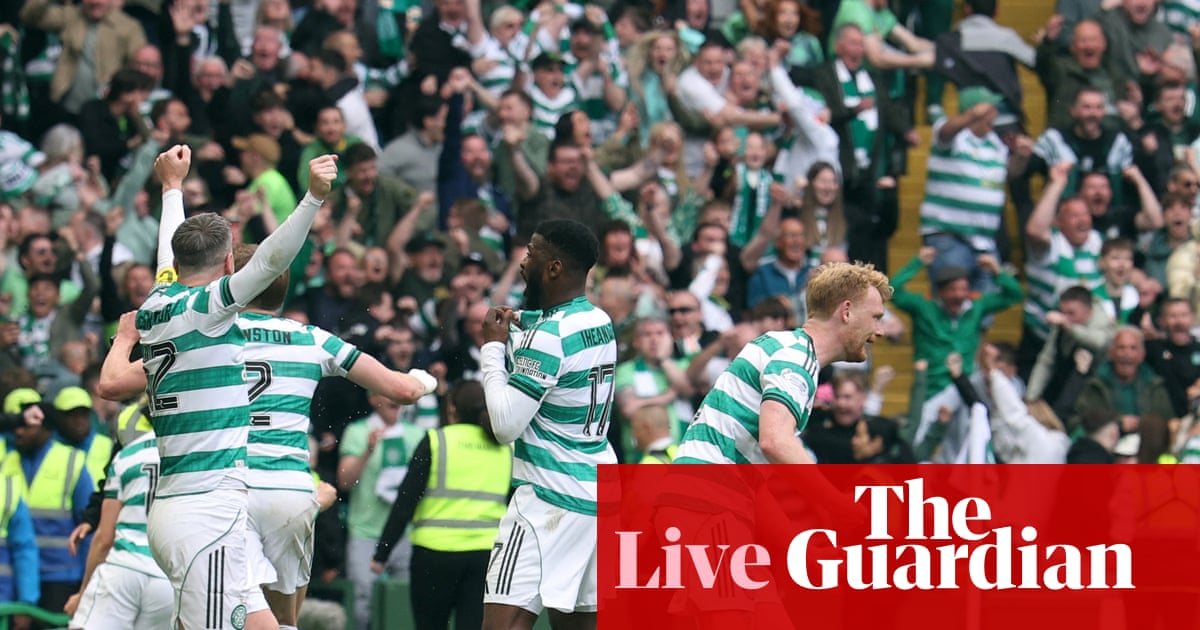 Celtic stun Hearts at the last in dramatic final-day shootout to retain Scottish title – live