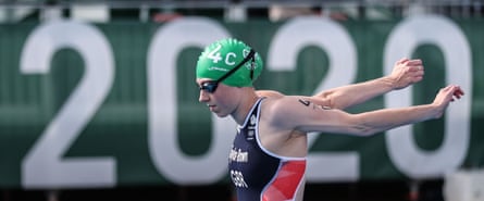 Georgia Taylor-Brown during the triathlon mixed relay.