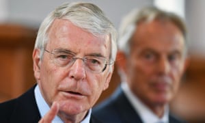 Sir John Major and Tony Blair
