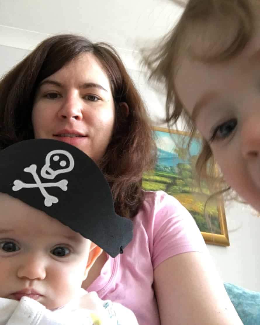 Katie Davies et ses enfants.