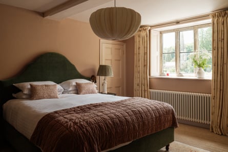A hotel bedroom.