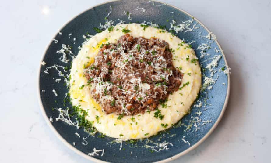 'The best of foods': venison stew with polenta.