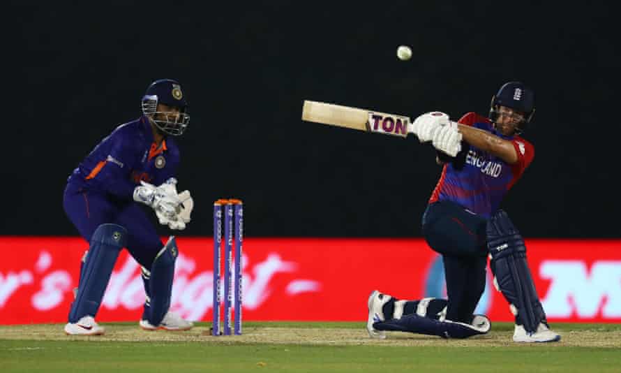 England’s Dawid Malan in the warm-up match against India.