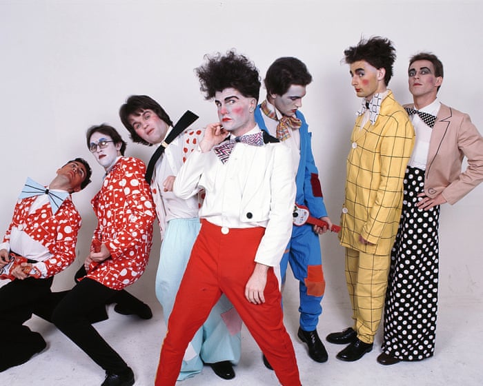 Six buds in a freaky coat: Split Enz share stories behind their colourful costumes – in pictures
