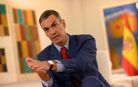 Pedro Sánchez interviewed at Madrid’s Moncloa Palace