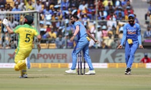 Aaron Finch is run out