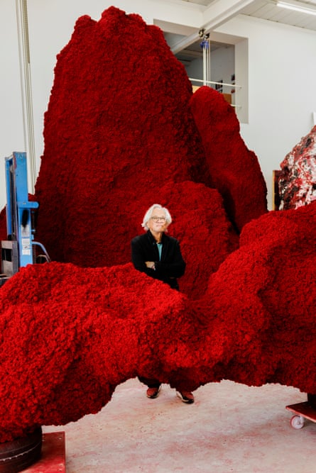 Kapoor with his new piece Ha Makom