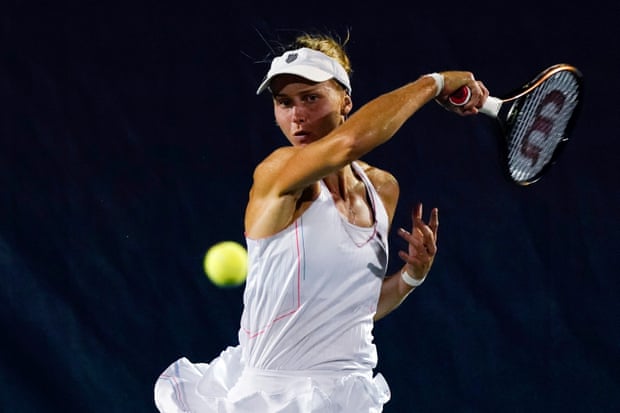 Ludmilla Samsonova during the match.