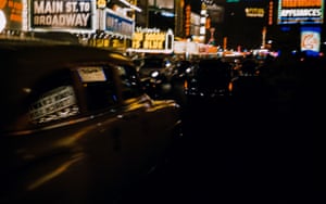 Cruising at night, New York, 1953