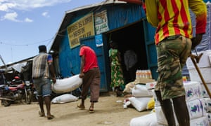 Outside of Mesfin's store