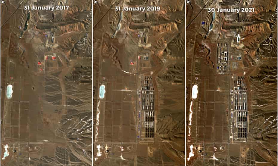 Satellite images released in February by Copernicus, the EU Earth observation programme, show a detention facility near Dabancheng, Xinjiang.