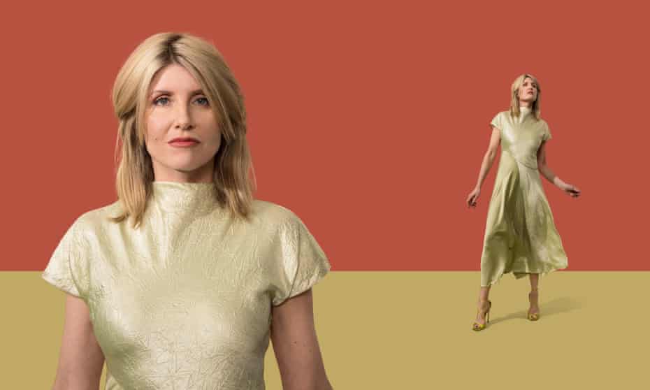 Sharon Horgan wears dress, by Roksanda from fenwick.co.uk; sandals, jimmychoo.com. Top image: dress, ajeworld.com. Boots, christianlouboutin.com. Bracelet, alighieri.co.uk. Other jewellery, Horgan’s own. Hair and makeup: Neusa Neves using Nars Cosmetics and Aveda haircare. Stylist: Hope Lawrie.