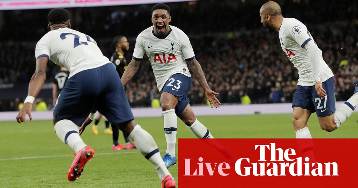 Tottenham 2 0 Manchester City Premier League As It Happened Football The Guardian