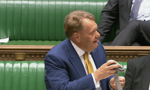 John Hayes and his spare tie.