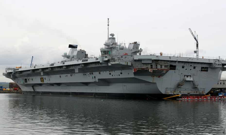 Hms Queen Elizabeth Aircraft Carrier To Take To The Seas Royal Navy The Guardian Hms Queen Elizabeth Aircraft Carrier To Take To The Seas Royal Navy The Guardian