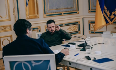 Zelenskyy is interviewed by Shaun Walker