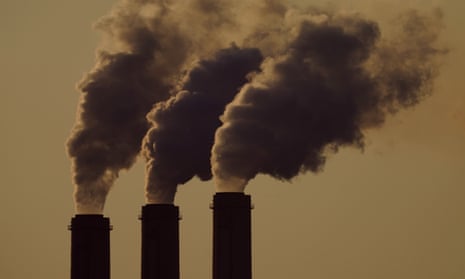Emissions rise from the smokestacks of a US coal power plant.